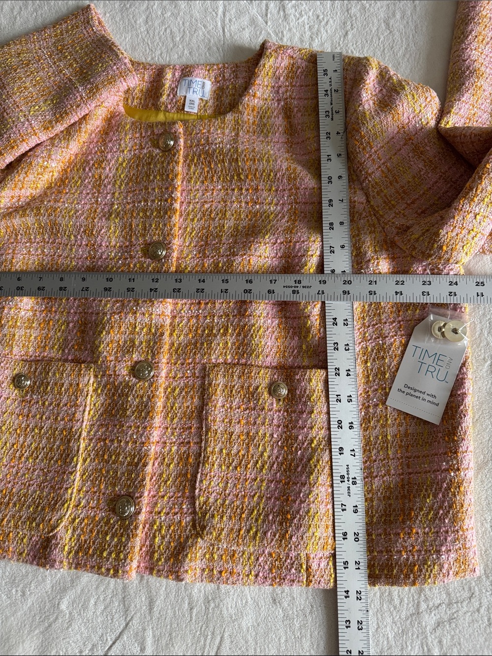 Time and Tru Women's Tweed Ladylike
Blazer Jacket, size XXL - Picture 10 of 13